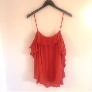 Free People Ruffle Tank